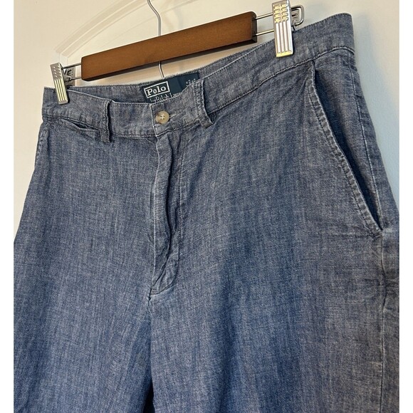 Polo Ralph Lauren Mens Shorts Sze 32 Prospect Short Chambray Lightweight Vintage - Picture 2 of 9